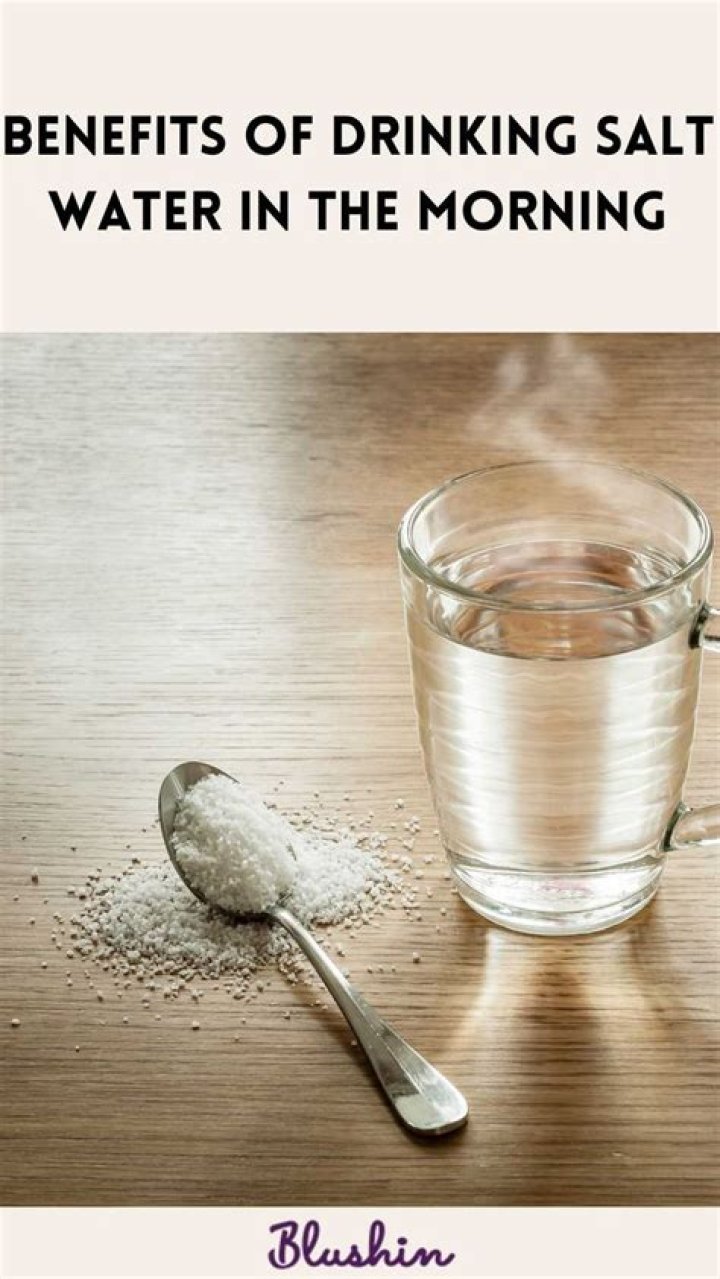 What are the benefits of drinking salt water?